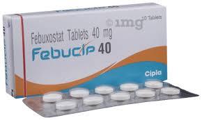 Febucip 40 mg (Febuxostat) 1 Febucip 40 mg (Febuxostat)
